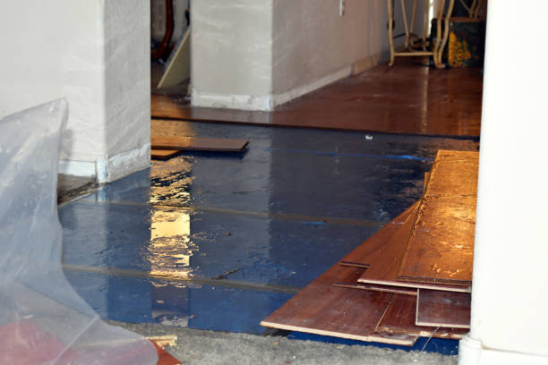 Professional Emergency Water Damage Restoration technician working in Palermo, NJ